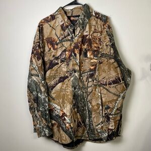 Outfitters Ridge Men's Camo Button Down‎ Jacket Large